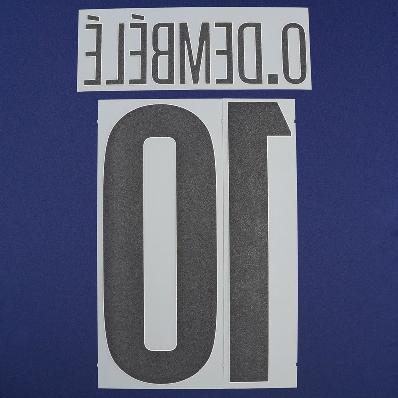 2024/25 PSG Official Fourth Name Set Cup Version O.Dembele #10