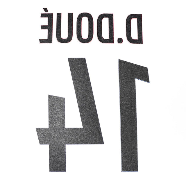 2024/25 PSG Third Name Set D.Doué 14