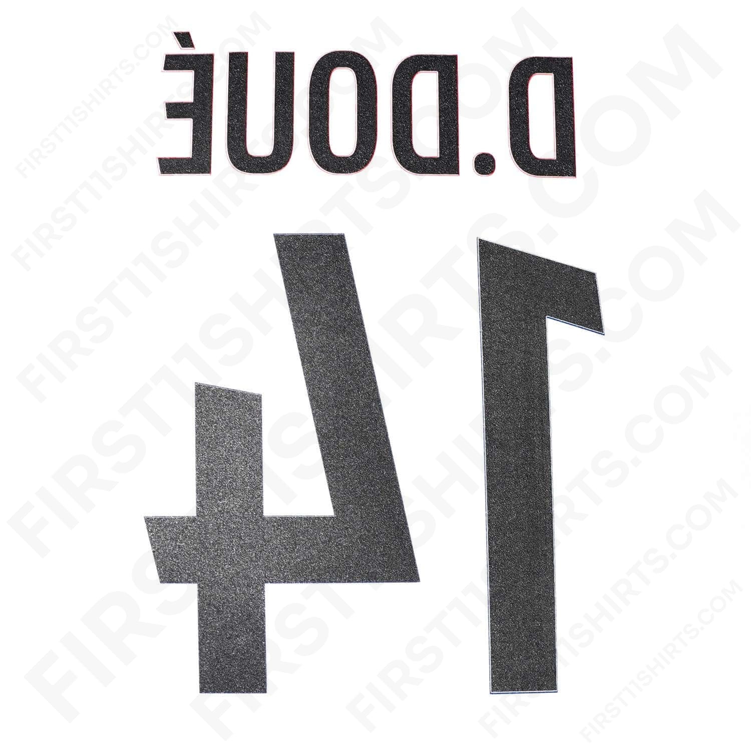 PSG 24-25 3rd用　デジレドゥエ14 ネーム＆ナンバー 2024/25 PSG Third Name Set D.Doué #14 – First11