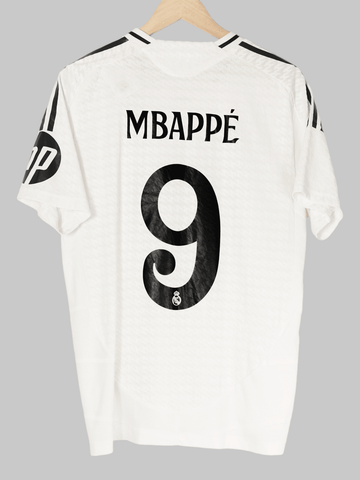 2024/25 Real Madrid Mbappe #9 Home Shirt Player Issue (L)