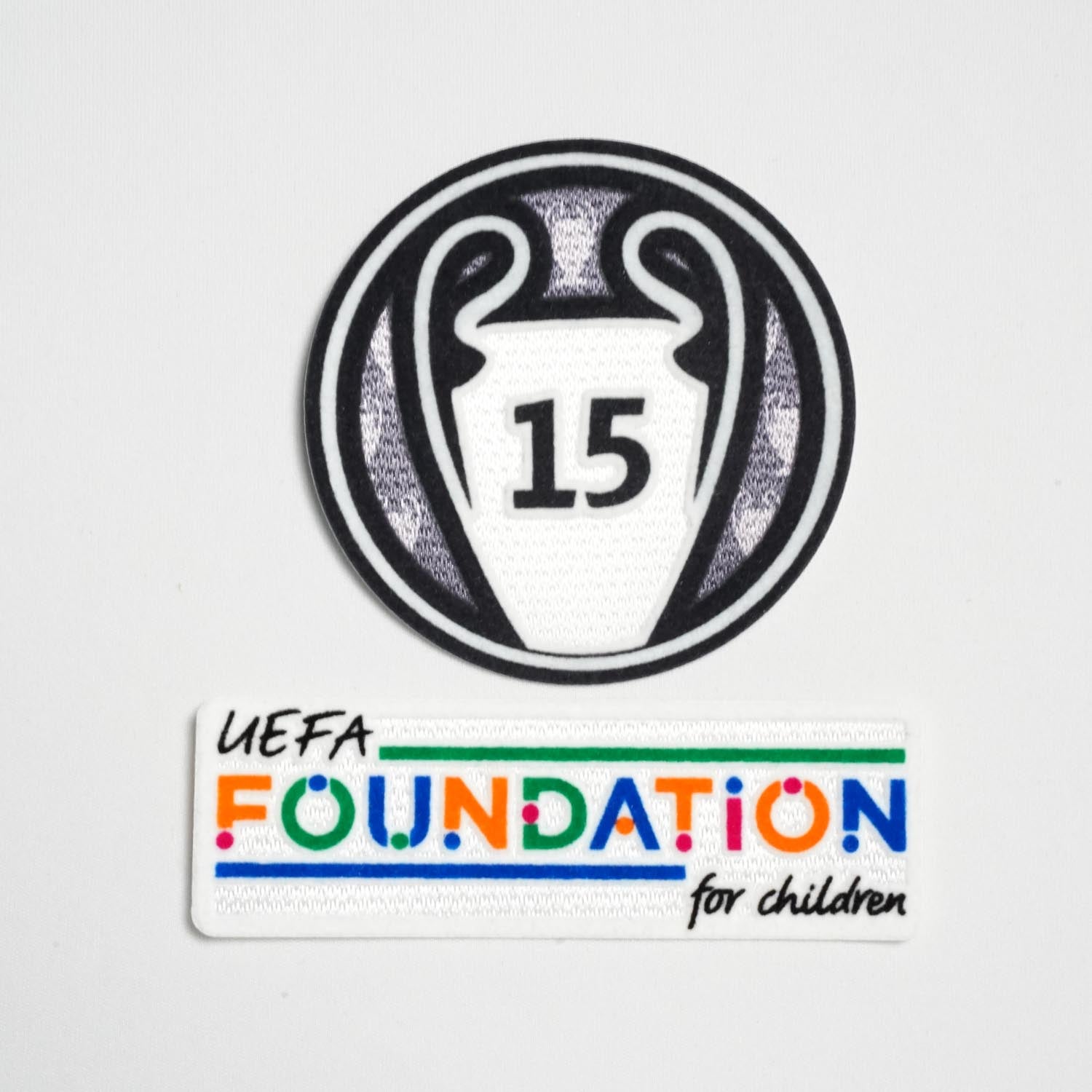 2024/25 Real Madrid UCL 15 Times & UEFA Foundation Patch (Repro)