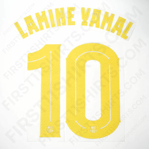 2025/26 FC Barcelona Home Name Set Lamine Yamal 10 Cup Version (Repro)