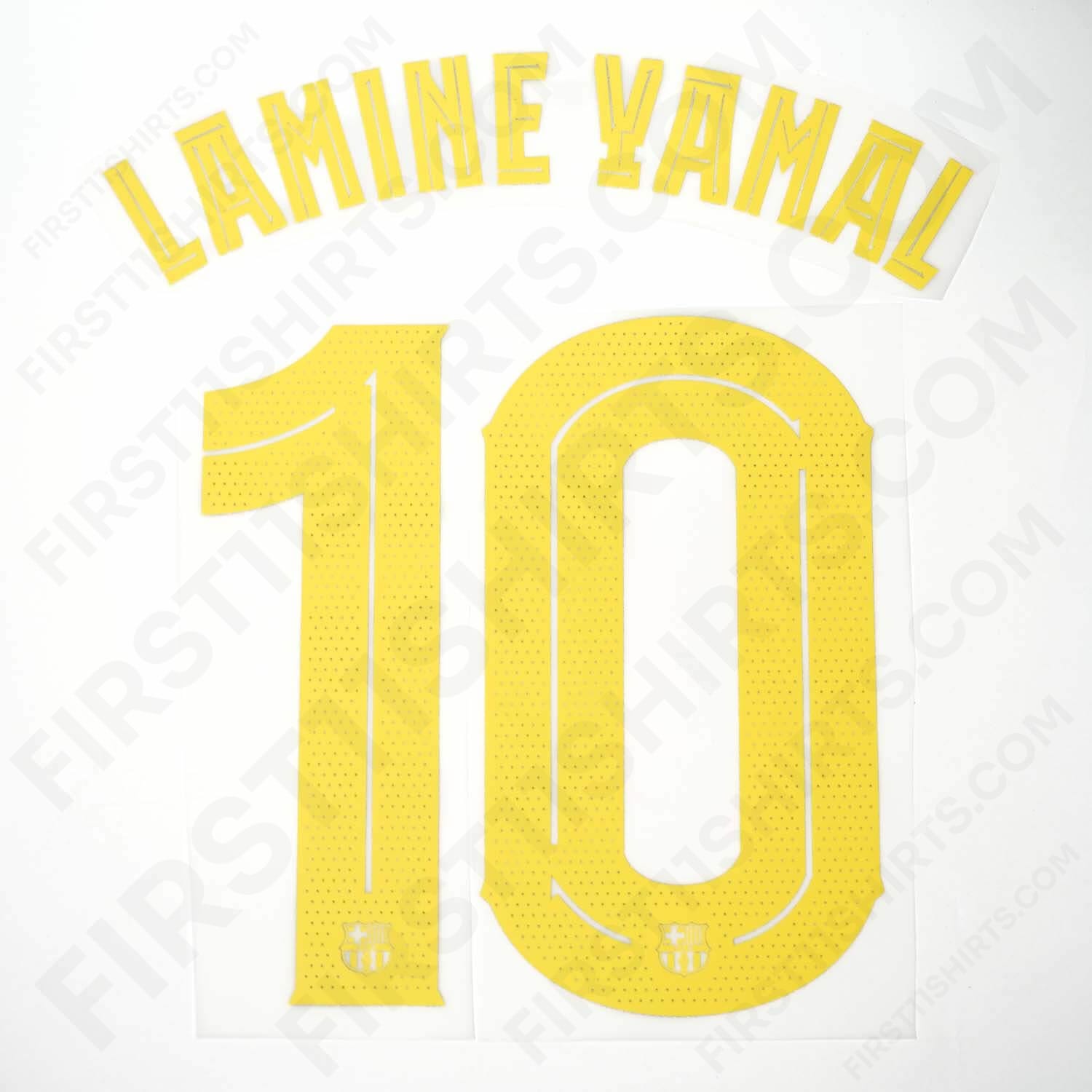 2025/26 FC Barcelona Home Name Set Lamine Yamal 10 Cup Version (Repro)