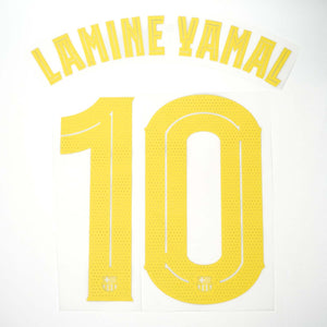 2025/26 FC Barcelona Home Name Set Lamine Yamal 10 Cup Version (Repro)