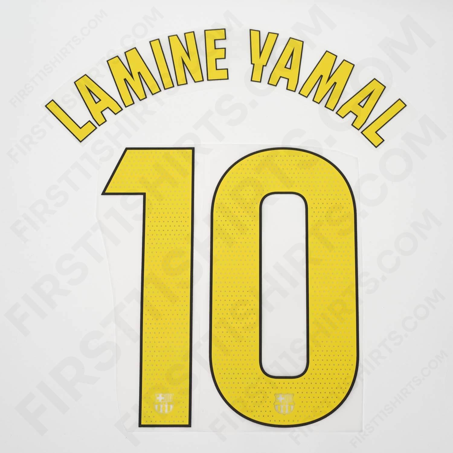 2025/26 FC Barcelona Lamine Yamal #10 Home Name Set (Repro) | First11