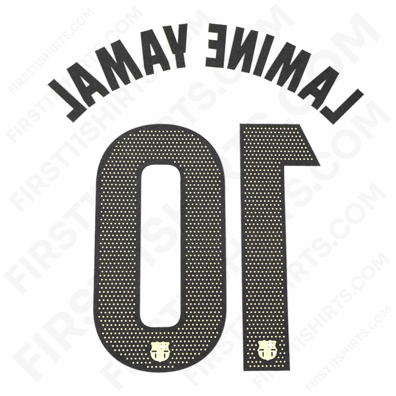 2025/26 FC Barcelona Lamine Yamal #10 Home Name Set (Repro) – First11