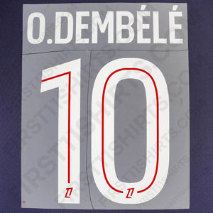 2025/26 PSG Home Name Set O.Dembele 10 (Repro)