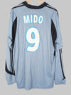 2003/4 Marseille Mido #9 Tercera Camiseta Manga Larga Match Worn/Issued (XL) adidas