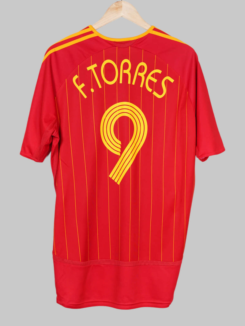 2006/7 Spain F.Torres #9 Home Shirt (L)