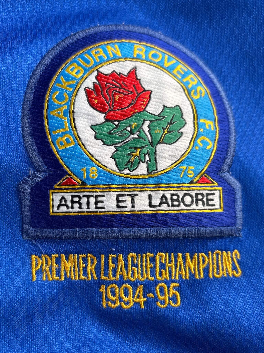 1995/96 Blackburn Rovers Home Shirt Shearer #9 (L)