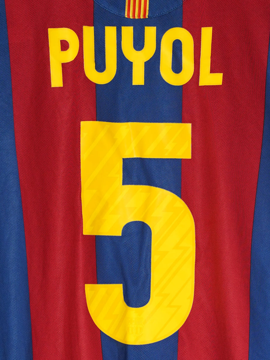 2010/11 Barcelona Puyol #5 Home Shirt (M)
