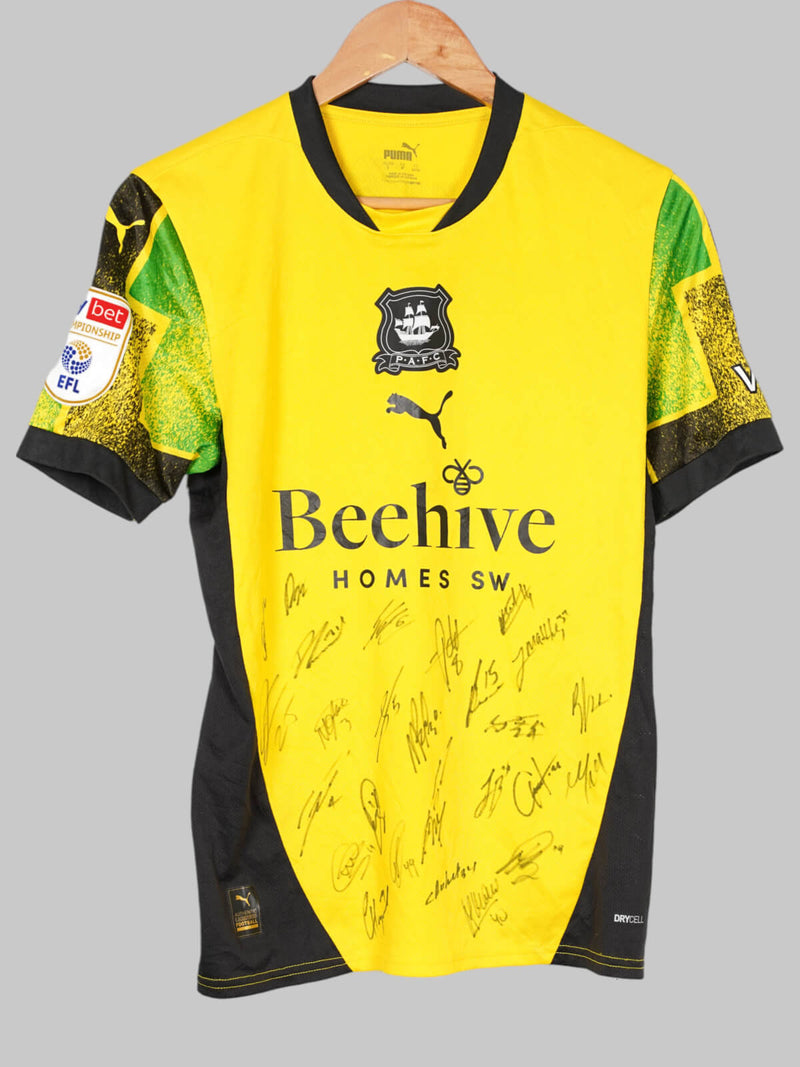 2024/25 Plymouth Argyle Third Shirt Obafemi #14 Squad Signed (S)