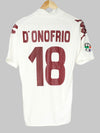 2009/10 Torino D'onofrio #18 Away Shirt Match Worn/Issued (S) Kappa