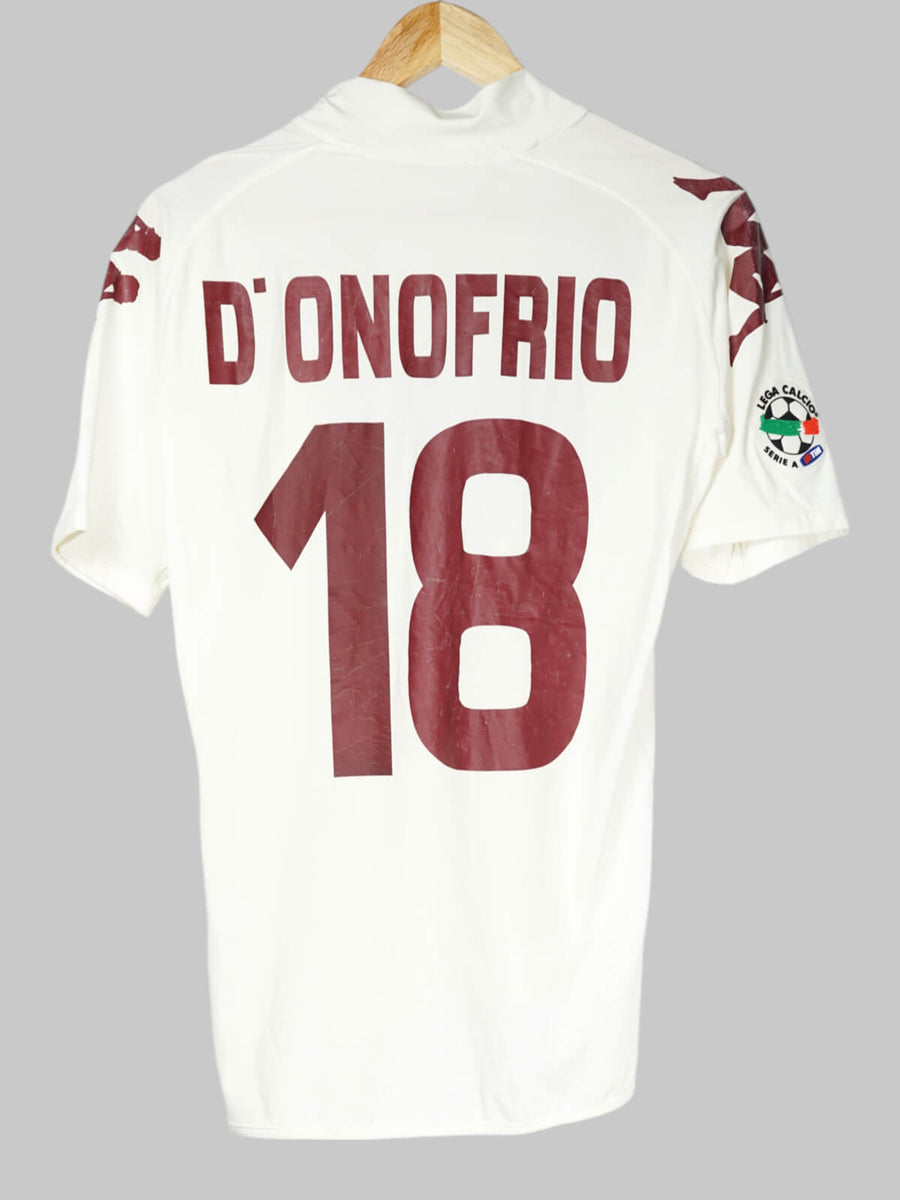 2009/10 Torino D'onofrio #18 Away Shirt Match Worn/Issued (S)