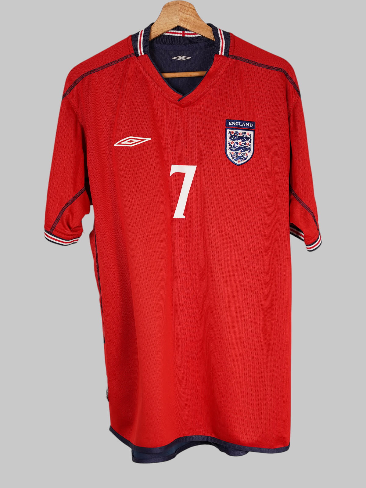 England Away Shirt 2002/3 Beckham #7 (XL)