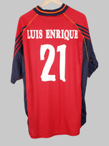 1998/99 Spain Luis Enrique #21 Home Shirt (XL)