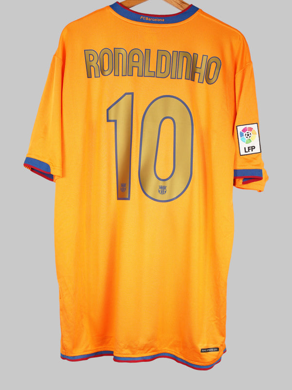 2006/07 Barcelona Ronaldinho #10 Auswärtstrikot (XL) Nike