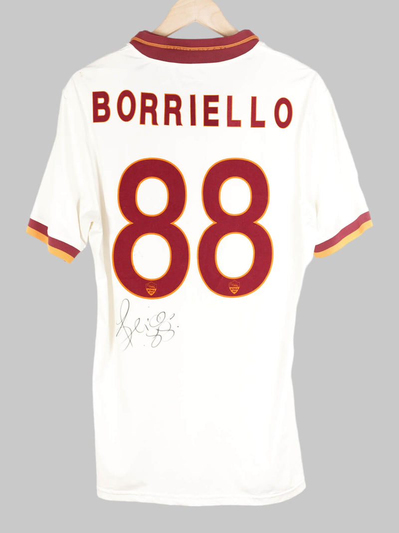2013/14 AS Roma Borriello #88 Away Shirt Player Issue & Signed (XL)