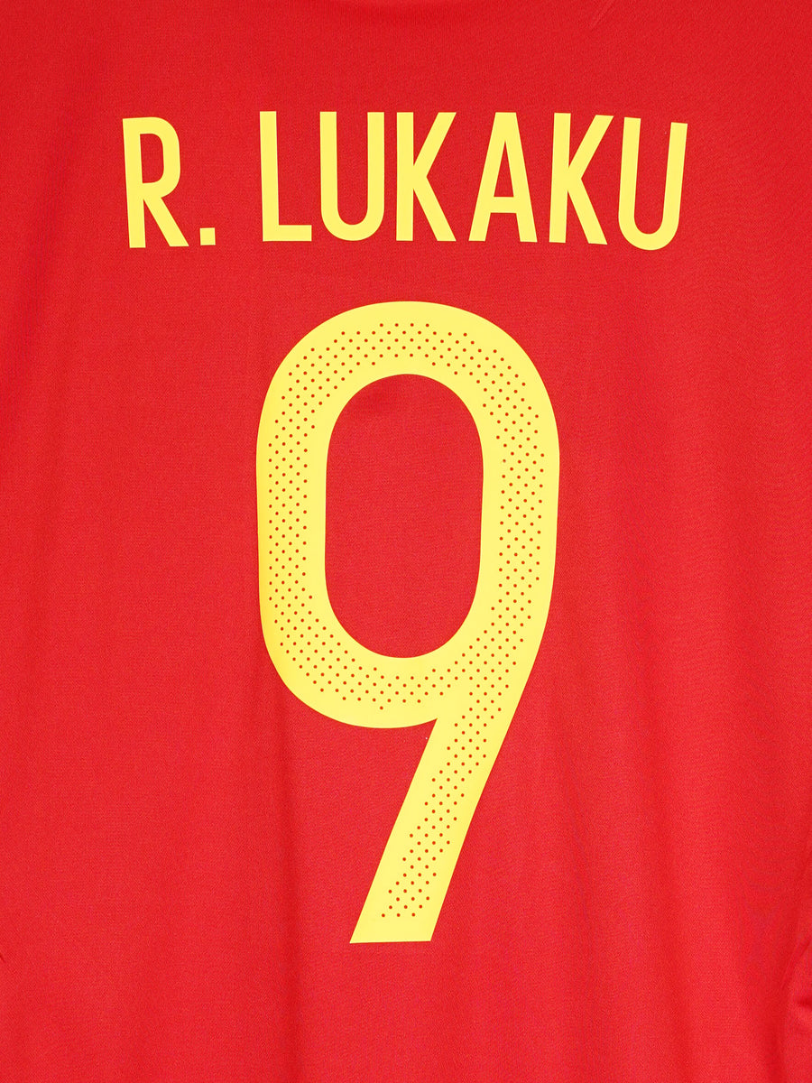 2016/17 Belgium Lukaku #9 Home Shirt (M)