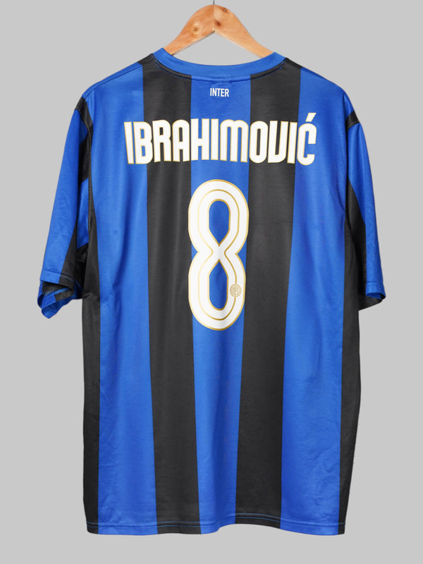 2008/9 Inter Milan Ibrahimovic #8 Home Shirt (XL) Nike