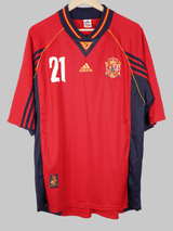 1998/99 Spain Luis Enrique #21 Home Shirt (XL)