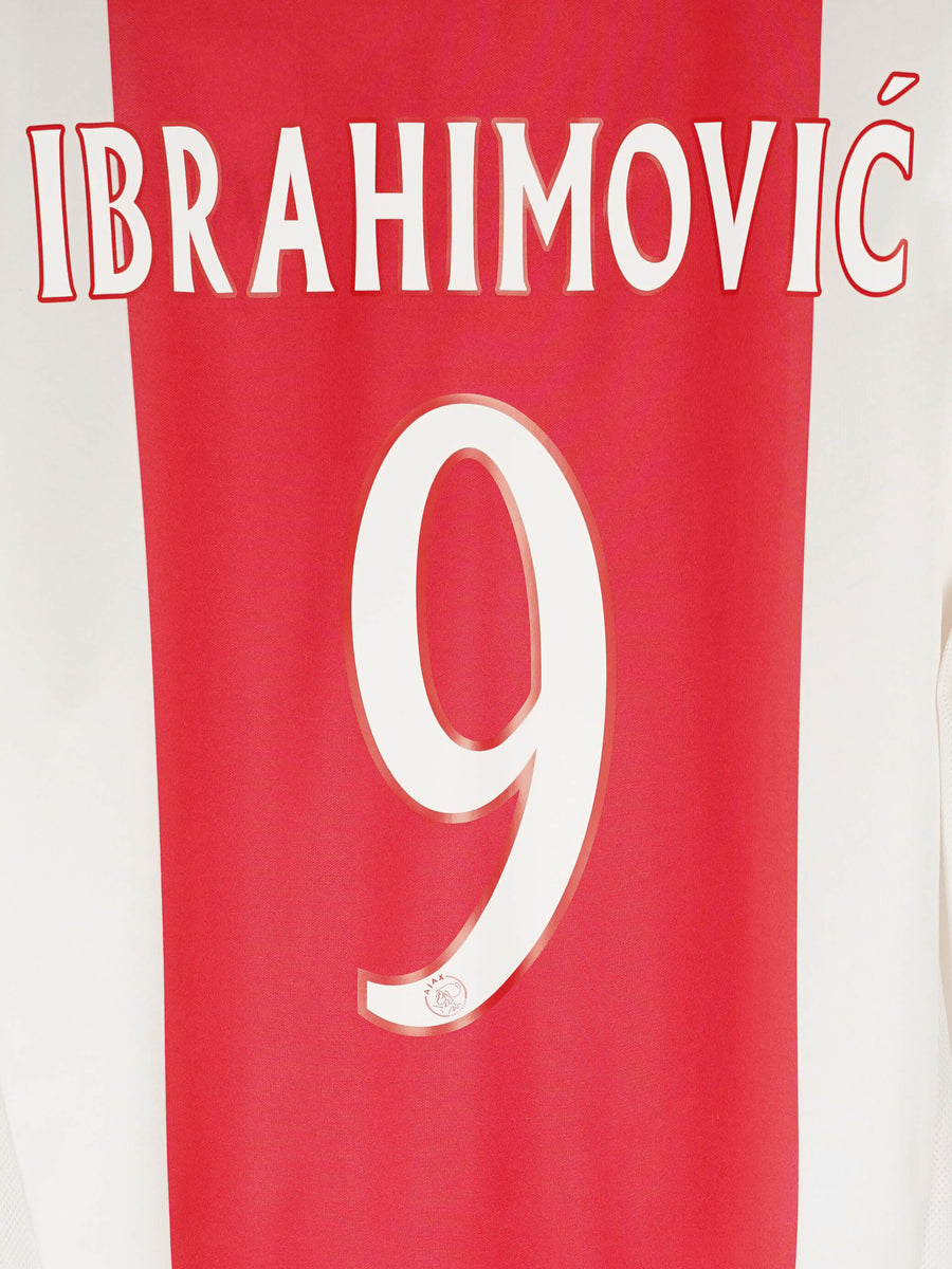 2004/05 Ajax Ibrahimovic #9 Home Shirt (L)