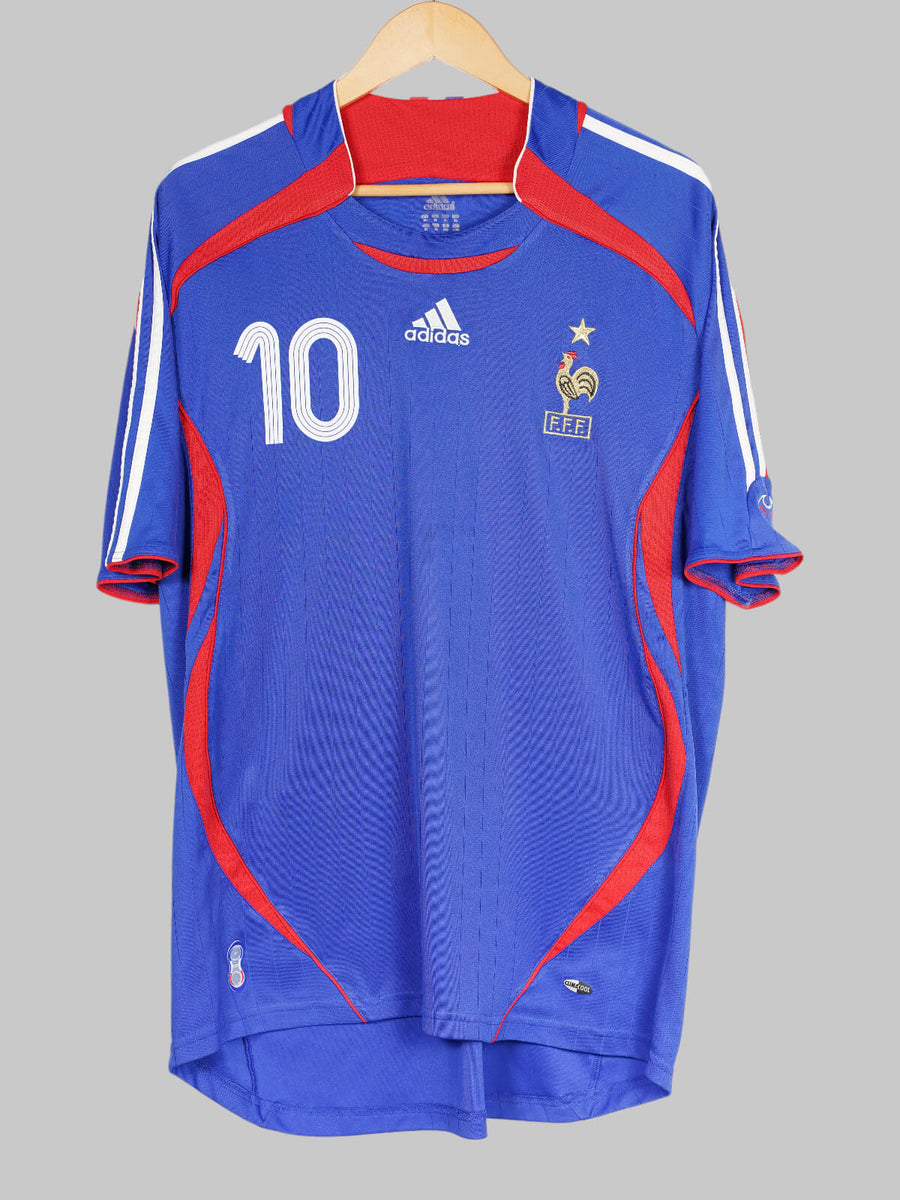 2006/07 France Zidane #10 Home Shirt (XL)