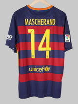 2015/16 Barcelona Home Shirt Mascherano #14 (XL)