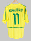 2002/03 Brésil Ronaldinho #11 Maillot Domicile (L) Nike