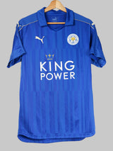 2016/17 Leicester City Vardy #9 Home Shirt (M)