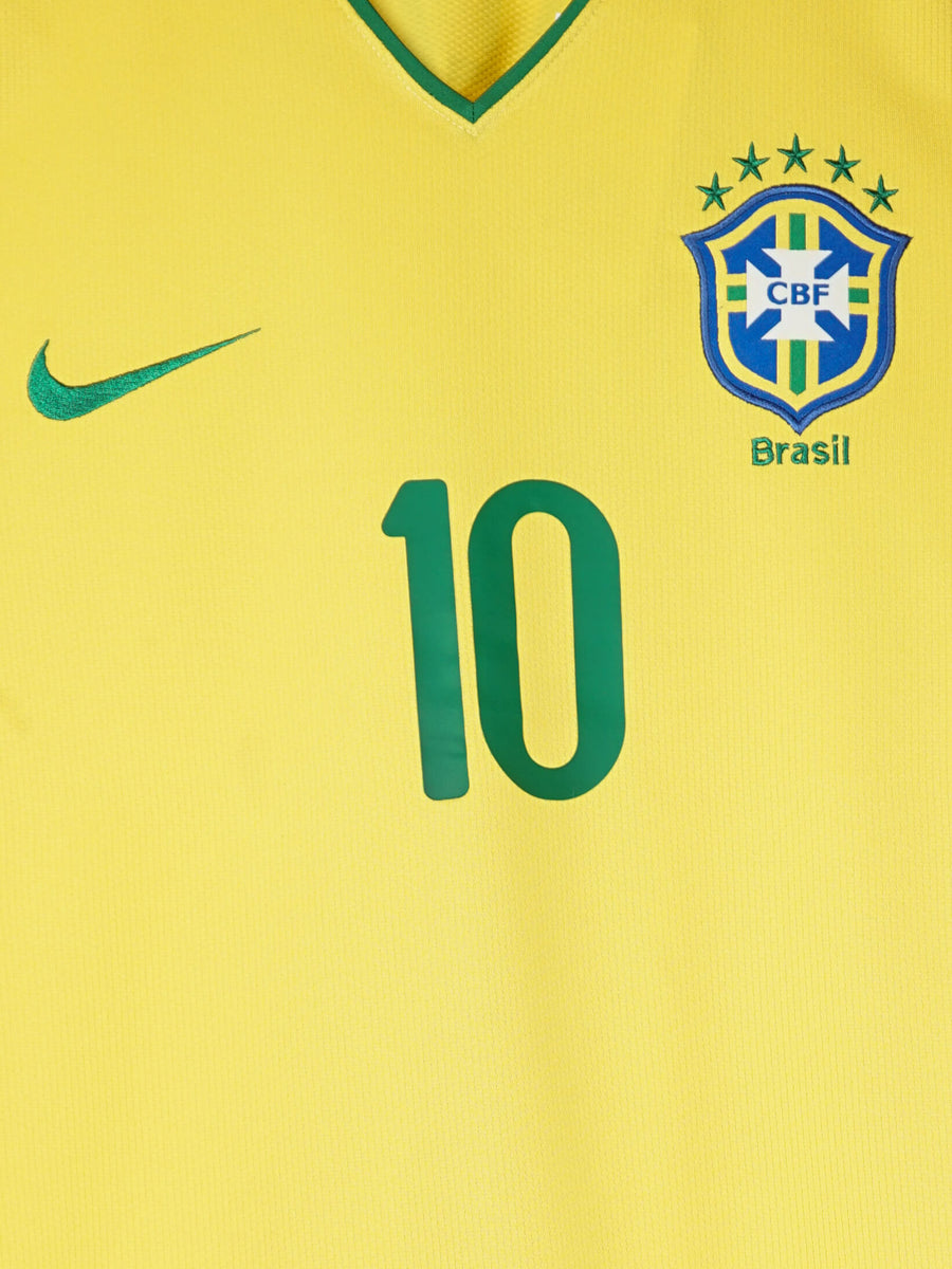 2008/9 Brazil Ronaldinho #10 Home Shirt (M)