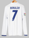 2016/17 Real Madrid Ronaldo #7 Home Shirt L/S (M) Adidas