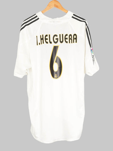 2004/05 Real Madrid I.Helguera #6 Home Shirt (XL)