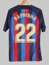 2022/23 Barcelona Raphinha #22 Home Shirt (M)