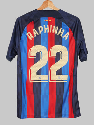 2022/23 Barcelona Raphinha #22 Home Shirt (M)