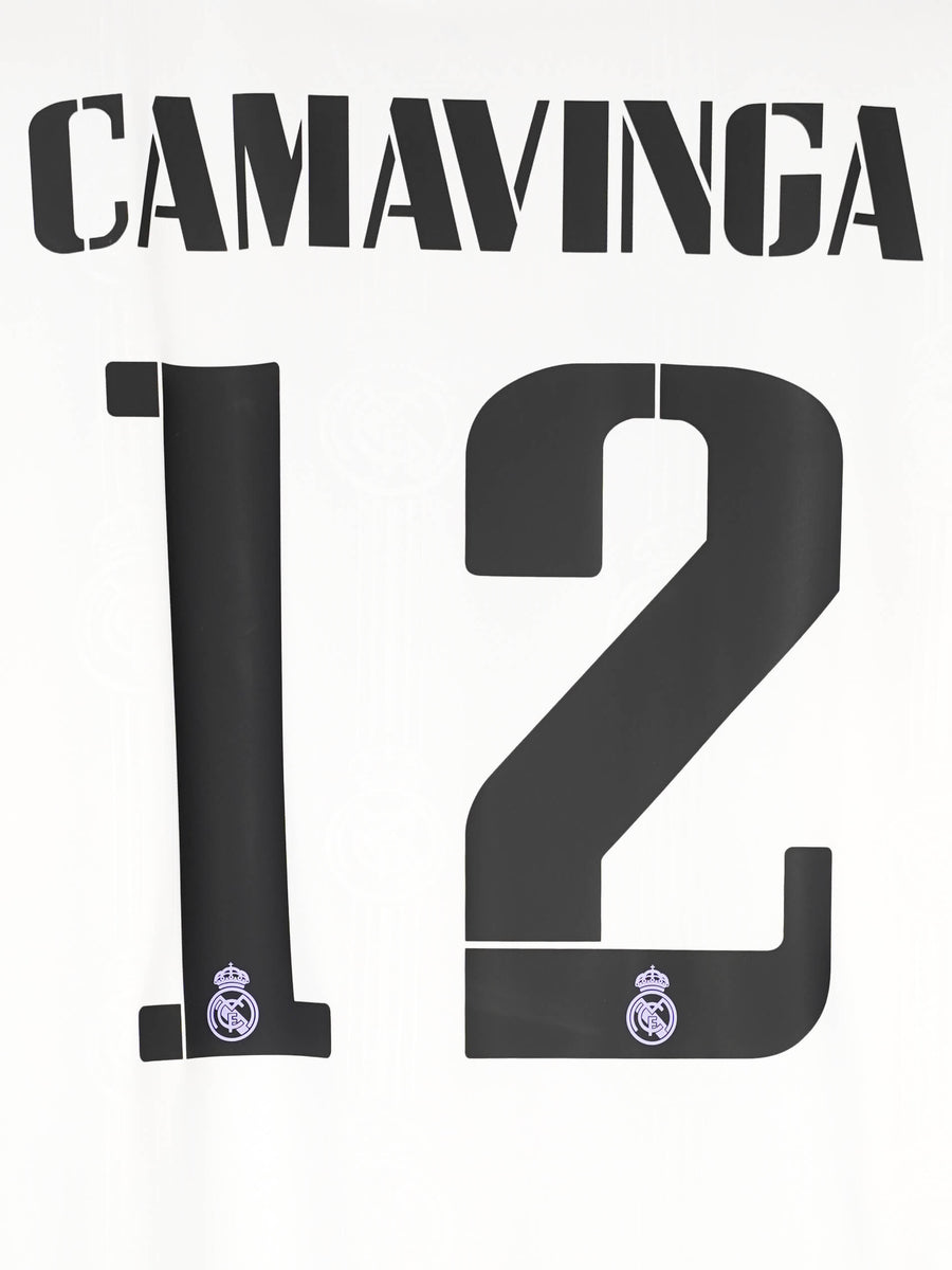 Real Madrid Home Shirt 2022/23 Signed Camavinga #12 with COA (L)