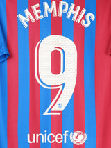 2021/22 Barcelona Memphis #9 Home Shirt (L)