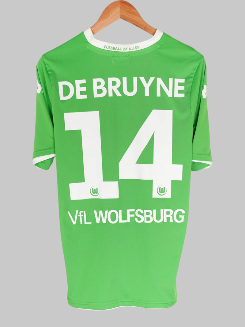 2014/15 Wolfsburg De Bruyne #14 Home Shirt (M)
