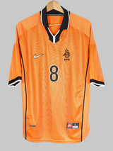 1998/99 Netherlands Bergkamp #8 Home Shirt (L)