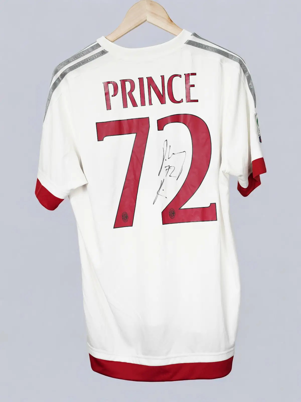 AC Milan Away Shirt 2015/16 Prince #72 Signed (L)