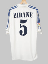 2001/02 Real Madrid Zidane #5 Home Shirt (L)