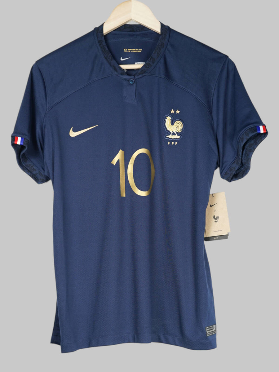2022/23 France Mbappe #10 Home Shirt BNWT (Women's XL)