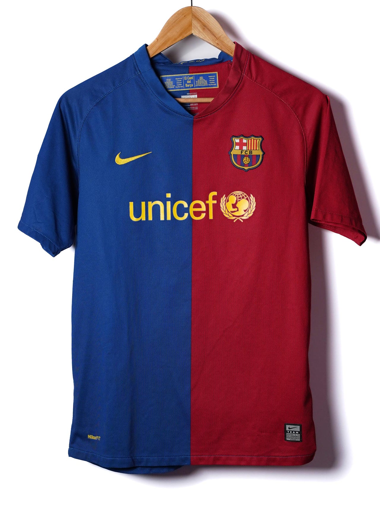 FC Barcelona Home Shirt 2008/9 (XL Kids)