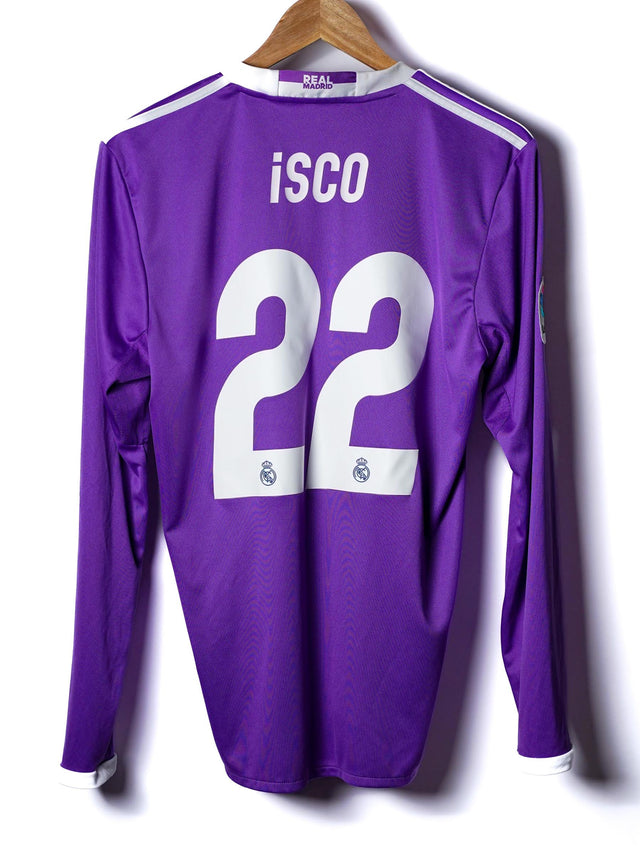 Real Madrid Away Shirt 2016/17 L/S Isco #22 (S)