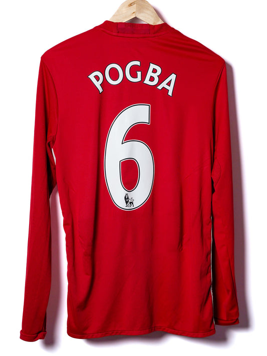 Manchester United Home Shirt 2016/17 Pogba #6 L/S (M)