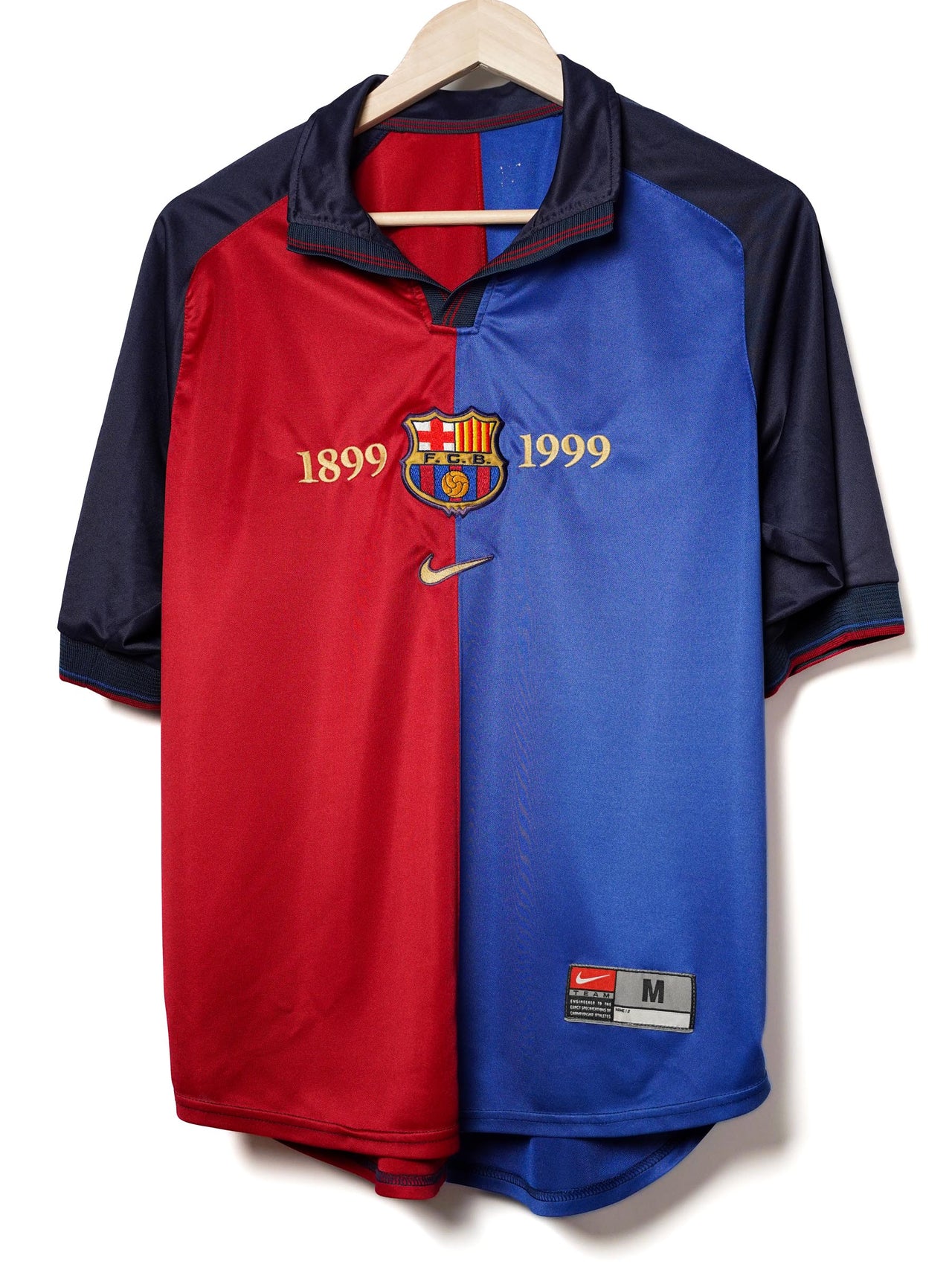 FC Barcelona Home Shirt 1999/00 Kluivert #9 (M)