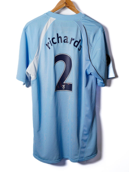 Man City Home Shirt 2008/9 Micah Richards #2 (XL)