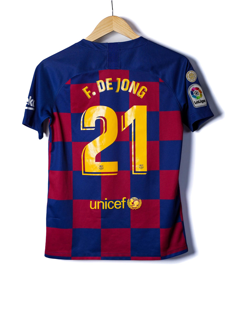 FC Barcelona Home Shirt 2019/20 Frenkie De Jong #21 (XL Kids)