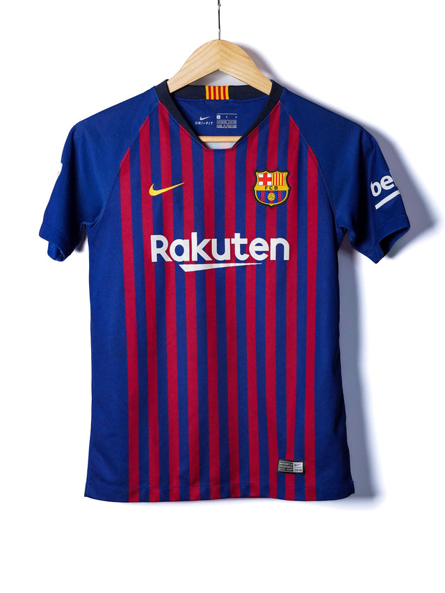 FC Barcelona Home Shirt 2018/19 Rakitic #4 (L Kids)