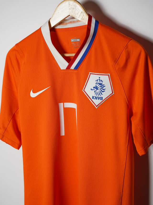 Netherlands Home Shirt 2008/10 De Jong #17 (M)